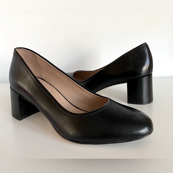 Naturalizer 27 Edit Rebecca Leather Block Heel Pumps - Picture 2 of 10